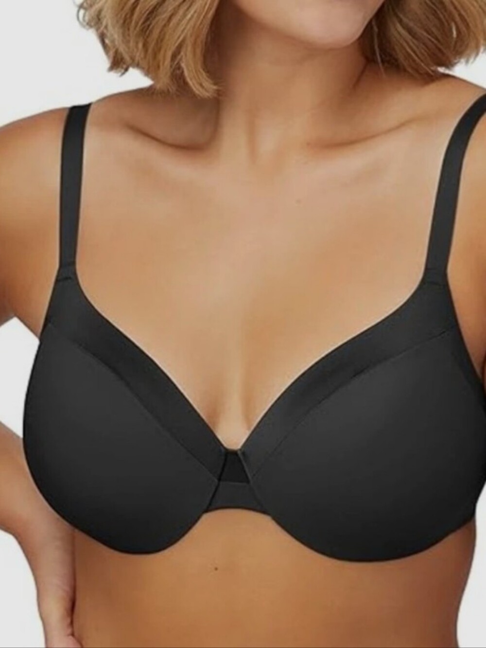 NWT Maidenform Black T-shirt Bra Size 36D